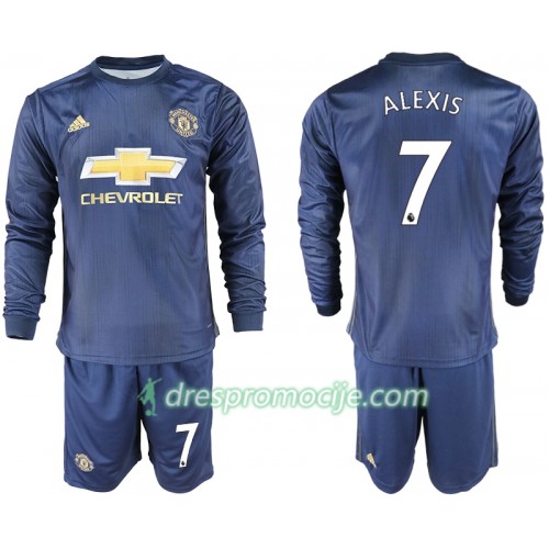 Manchester United Dres ALEXIS 7 Dječji Treći 2018/19 Dugim Rukavima Manchester United Dres ALEXIS 7 Dječji Treći 2018/19 Dugim Rukavima